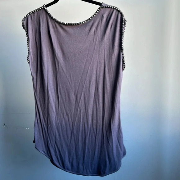 Milano Gray Shirt with Beaded Collar | Beaded Collar | Gray Shirt | Gray - Picture 5 of 7